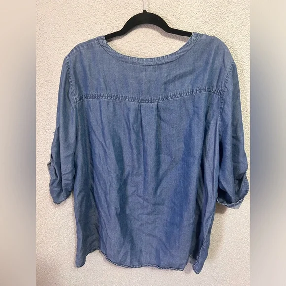 Jones New York denim top size 2x - Picture 5 of 7